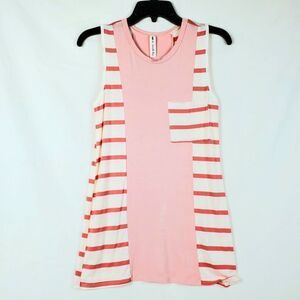 Vanilla Bay SMALL Pink Stripe Sleeveless Top